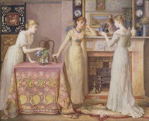 Tres hermanas, un interior estético de Artes y Oficios, 1877